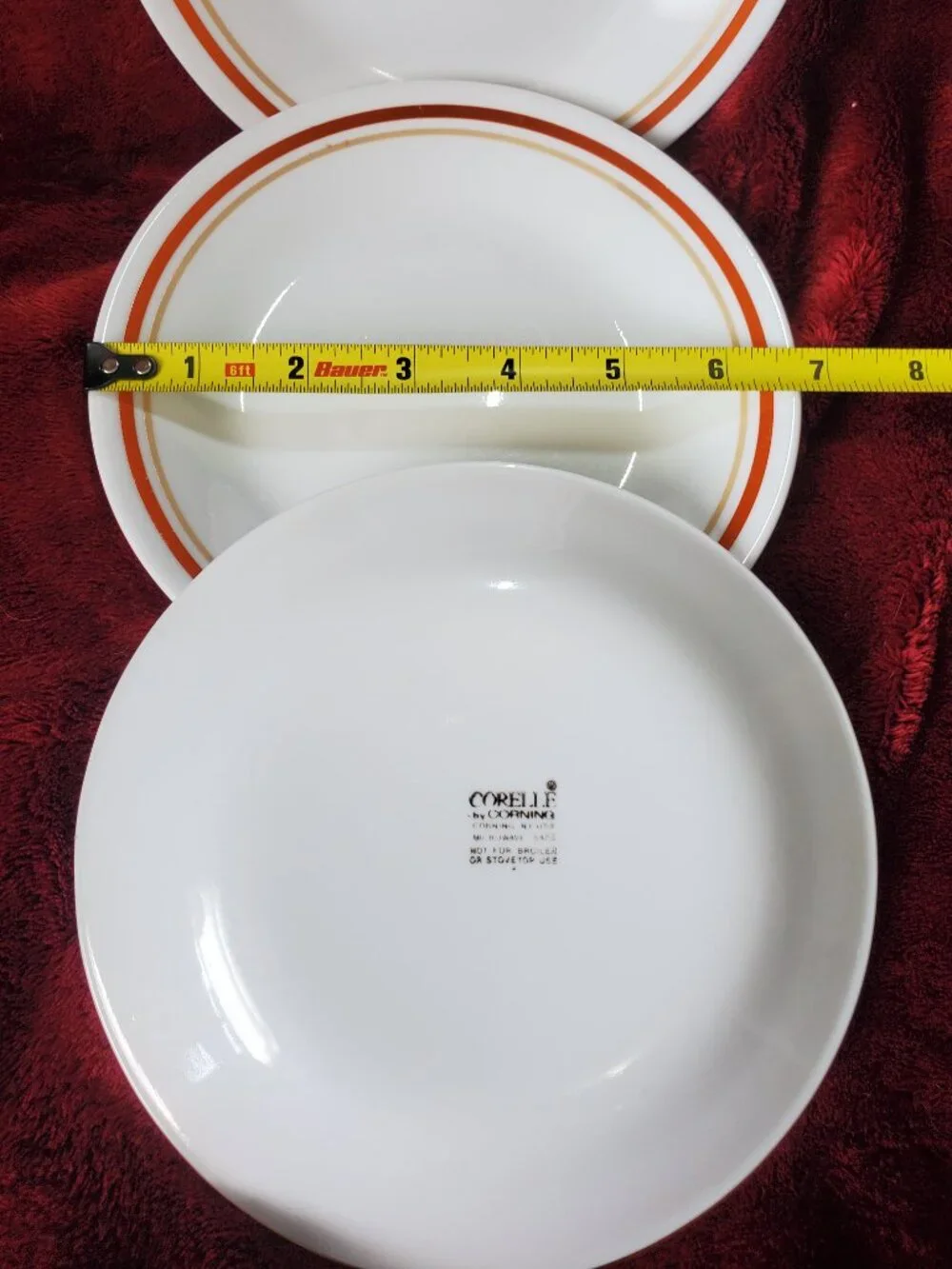 Corelle Corning Cinnamon Chesnut Vintage Dessert Appetizer Plate 6.25